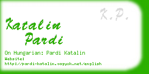 katalin pardi business card